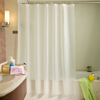 Bathroom Shower Curtains PEVA Waterproof Thickening Bath Curtain With Hooks Rustproof Metal Grommets Shower Curtain Crip gang