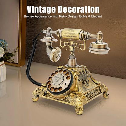 Antique Rotary Phone Decoration