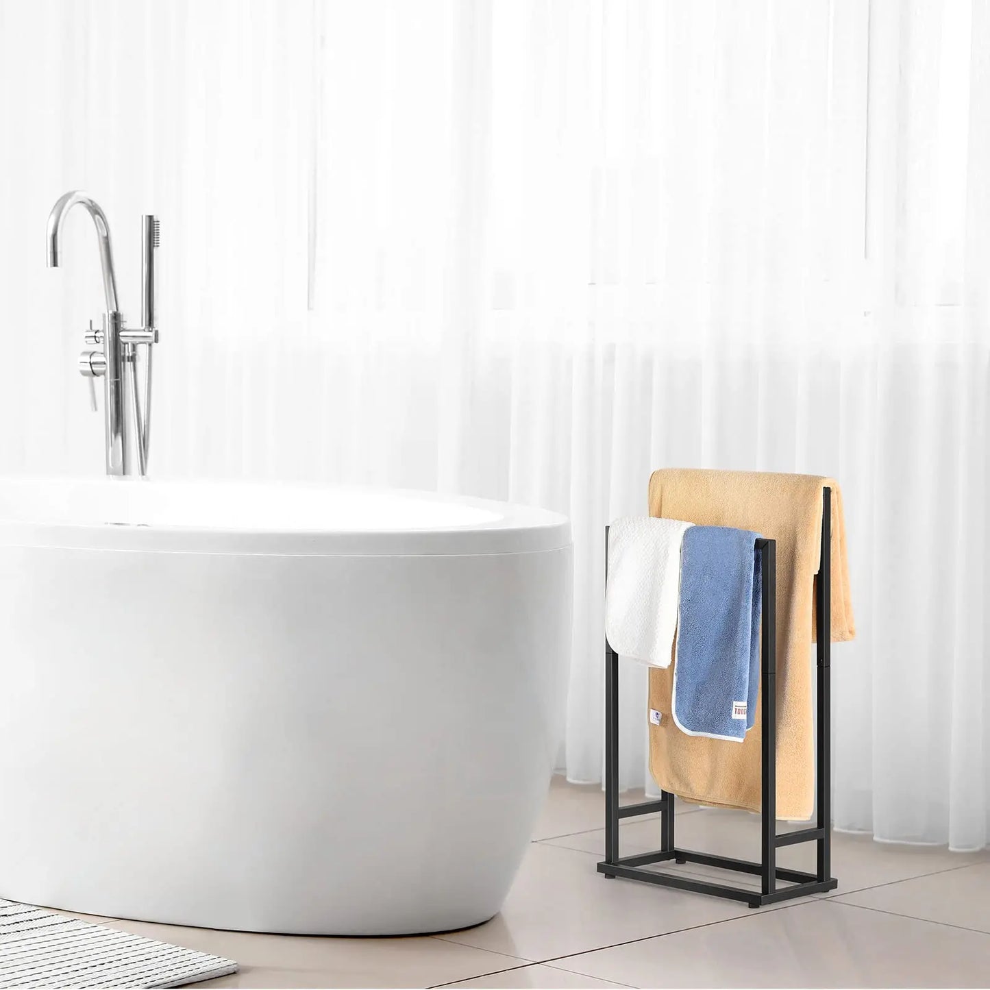 2-Tier Freestanding Towel Rack