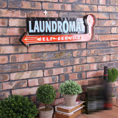 Vintage LED Light LAUNDROMAT Sign