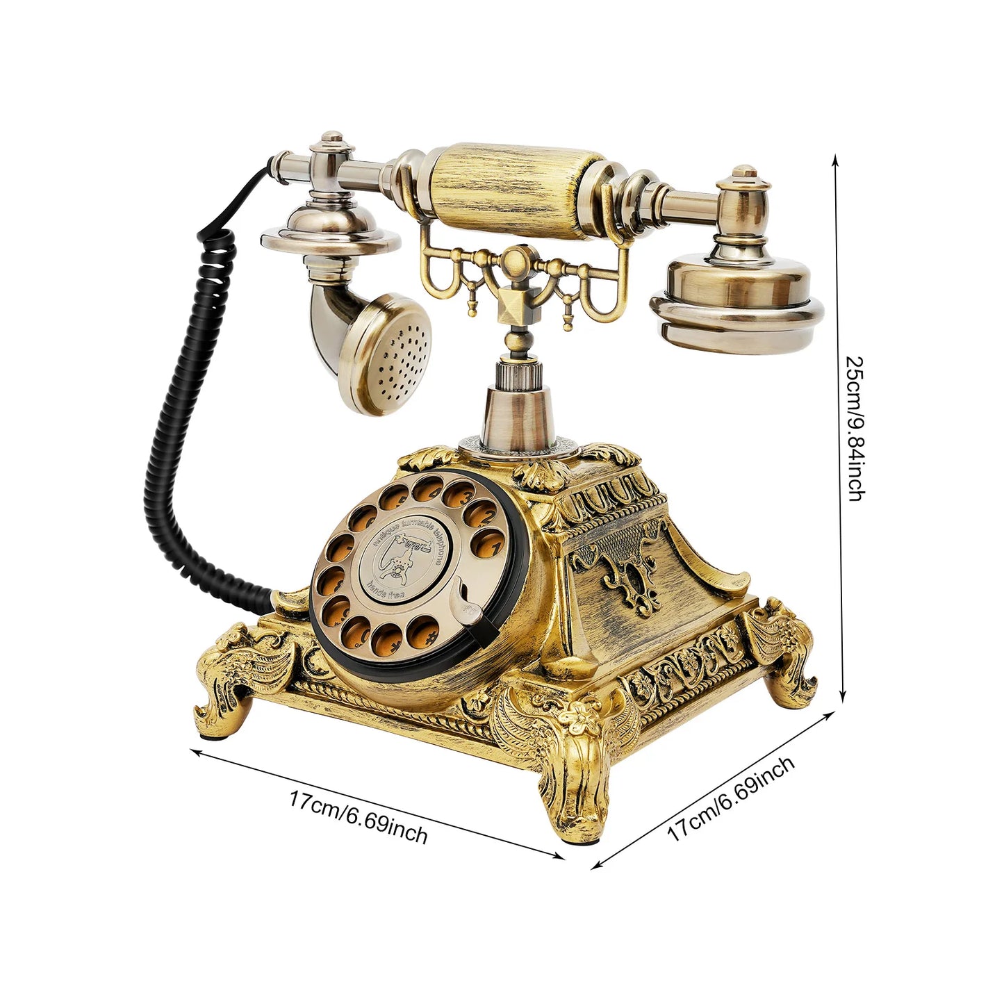 Antique Rotary Phone Decoration