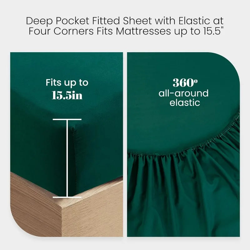Bed Sheets King Size 4 Pieces