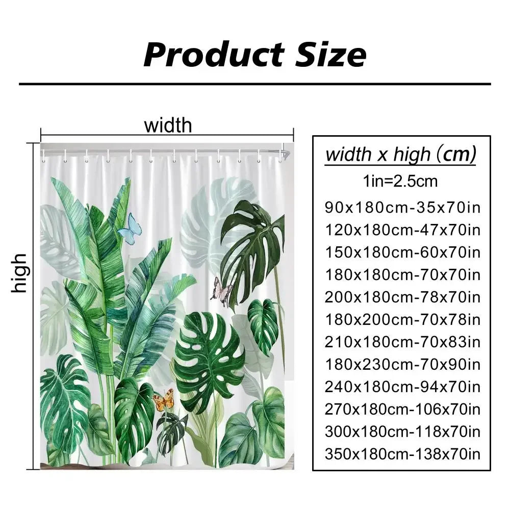 Funny Cat and Dog Shower Curtain with Hooks