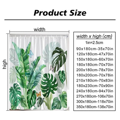 Funny Cat and Dog Shower Curtain with Hooks