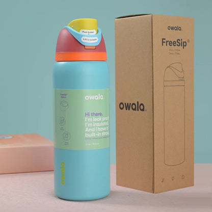 Stainless Steel Water Bottle with Straw,