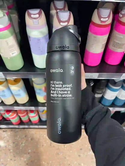 Stainless Steel Water Bottle with Straw,