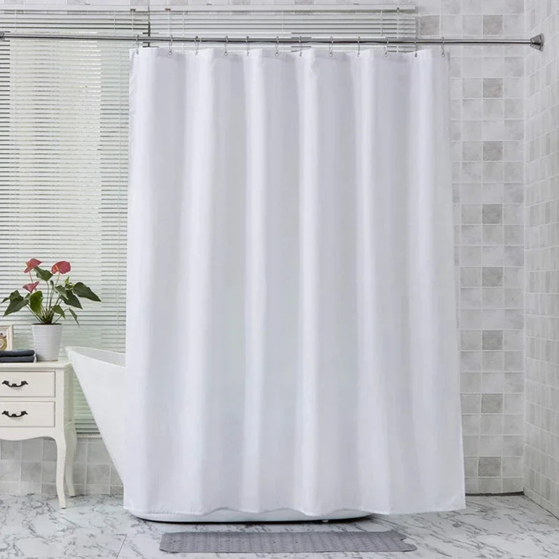 Bathroom Shower Curtains PEVA Waterproof Thickening Bath Curtain With Hooks Rustproof Metal Grommets Shower Curtain Crip gang