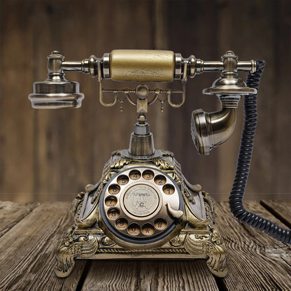 Antique Rotary Phone Decoration