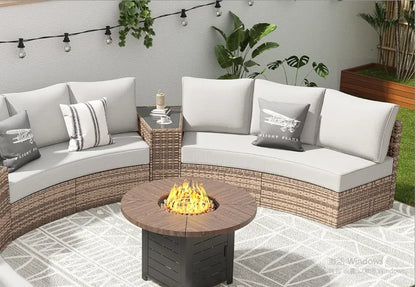 Furniture Sets, 3 Piece Half-Moon Sectional