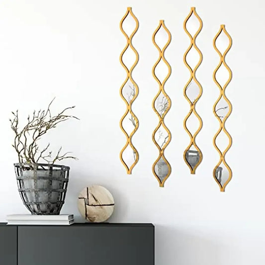 Teardrop Mirror Art Decor Set of 4