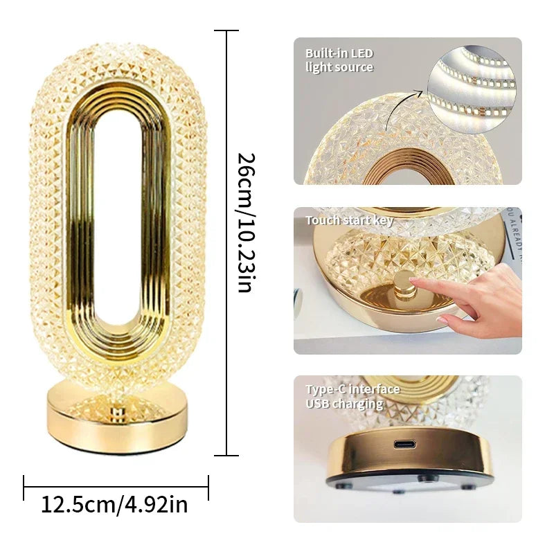 Modern Oval Decorative Night Light