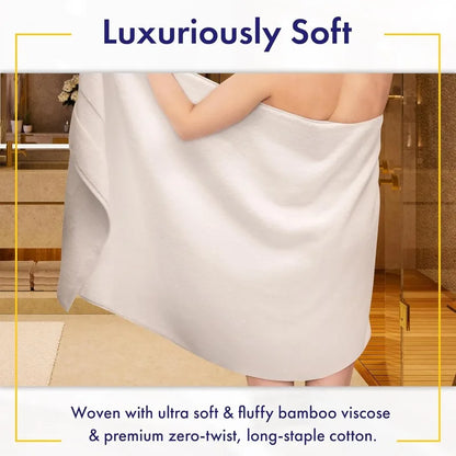 Bamboo Viscose Bath Towels - Ultra Soft & Plush 700 GSM Luxury Bath Towels - Super Absorbent & Quick Drying - 6 Piece Towel Set