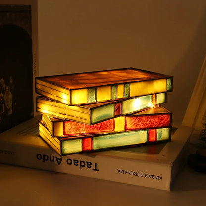 Decorative Stained Glass Reading Lamp